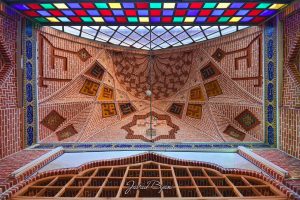 مسجد جامع بابل_نمایی از سقف بالای شبستان